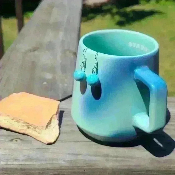 Vintage  turquoise drop earrings - Picture 16 of 17